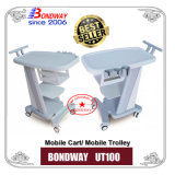 Mobile Trolley for Portable Ultrasound Scanner, ECG, Hospital Furnature, Medical Supply, Discounted Price, Made of ABS, Rugged