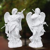 Natural Marble Caving Angel Statue for Garden Ornament T-6034