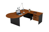 Office Desks with Side Table Panel Wood Style Office Table