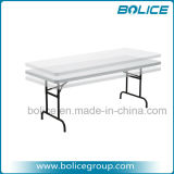 6ft Adjustable-Height Molded Plastic Top Foldable Table