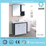 New Model PVC Bathroom Furniture, Vanity, Cabinet with Silver Mirror (BLS-16093)