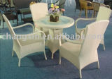 Hot Selling Outdoor Garden Rattan Chair and Table, PE Rattan Furniture