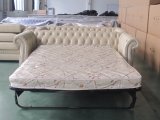 Top Quality Brown Color Vintage Chesterfield Sofa Bed