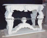 Antique Stone Marble Table for Outdoor Garden Decoration (QTB007)