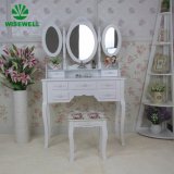 MDF Dressing Table with 3 Fold Mirror Set (W-HY-002)