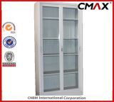Steel Cabinet Metal Cupboard 4 Glass Doors Office Filing Cabinet Structure Customized Cmax-FC04-003