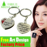 Customized Design Decoration Metal Keychain with Attachment