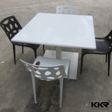 Carrara White Acrylic Solid Surface 60 Round Dining Tables