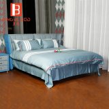 King Size Bed with Bed Sheet for European Style Bedroom Furniture
