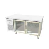 Commercial Kitchen Refrigerated Worktables with Glass Door