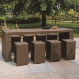 Outdoor Garden Rattan Wicker Bar Table Chair Set (TG-JW82)