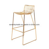 Event Furniture Stackable Gold Metal Wire Cafe Bar Stool and Tables