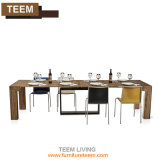 Steel Extendable Dining Table White