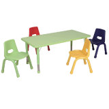 Rectangle Children Table Chair Set Preschool Furniture