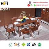 Luxury Walnut Wood Dining Table for Dining Room Set (HCD01)