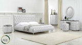 Chesterfield Queen Size Bedroom Furniture Leather Double Bed