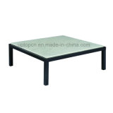 Leisure Marble Top Reataurant Table with Black Metal Leg (SP-GT438)