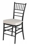 White and Black Resin Tiffany Chair for Banquet