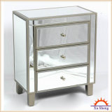 Home Furniture 3-Drawer Wooden Mirrored Accent Chest