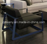 Modern Style Home Furniture Leather Fabric Single Sofa (D-81)