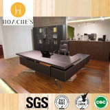 Contemporary Wood L-Shape Corner Boss Table for Workstation (YA02)