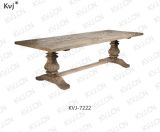 Kvj-7222 Vintage Antique Old Recycled Reclaimed Elm Wood Dining Table
