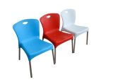 Cheap Leisure Plastic Chair Without Armrest