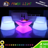 Modern Outdoor Lit Glowing Party Event LED Bar Furniture Square Table