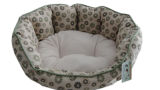 Deluxe Printed Flannel Dog Bed