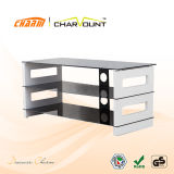 High Quality MDF & Tempered Glass TV Stand Has Cable Management (CT-FTVS-D106)