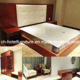 New Design King Size Luxury Chinese Wooden Hotel Bedroom Furniture (GLB-7000801)