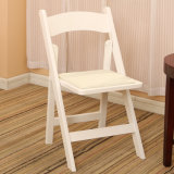 Cheap Solid Wood White Wimbledon Chair White Folding Chair for Event and Hospitality