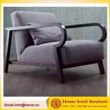 Cushion Modern Sofa Chair Wooden Chair with Armest