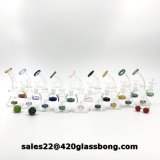 Colorful USA Decoration Mini Oil Rig Glass Water Smoking Pipe