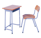 Cheap Prices Simple Used Classroom Single Study Student Desk Table/ Children School Desk and Chair Set