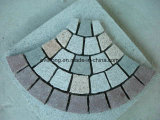 Multicolor Meshed Cobble Stone for Exterior Paving and Car Parking Area