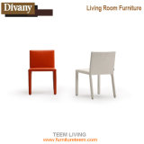 Wholesale Modern Design PP Plastic Dining Chair with Leather Cushion