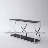 Hotel Furniture New Design Tempered Glass Console Table