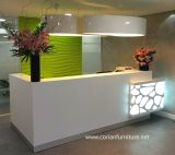 Custom Sized Corian Solid Surfaces Salon Reception Desk
