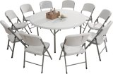 Hot Selling 180cm Plastic Round Folding Table, Dining Table, Banquet Table, All-Purpose Table