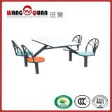 Fiberglass Dining Table with Chair Set in School Use