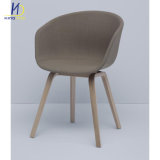 Metal Legs Plastic Back with Fabric Cover Egg Chair