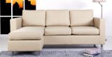 Cream Leather Sofa Sectional (L. A15)