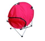 Red 600d Polyester Folding Moon Chair (MW11017)