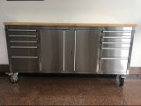 72 Stainless Steel Metal Tool Cabinet on Wheels Mechanical Tool Box Heavy Duty