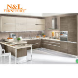 N&L Cheap Project Melamine U Shape Kitchen Cabinet with High Quality Counter Top