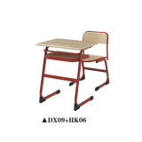 Wood School Furniture Student Desk and Chair for One People