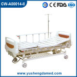 Movable Manual Steel Folding 3 Cranks Hospital Patient Bed Cw-A00014-II