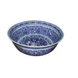 Chinese Blue and White Ceramic Basin Lw044