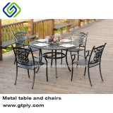 Outdoor Cast Aluminum Dining Table and Chair Garden Furniture